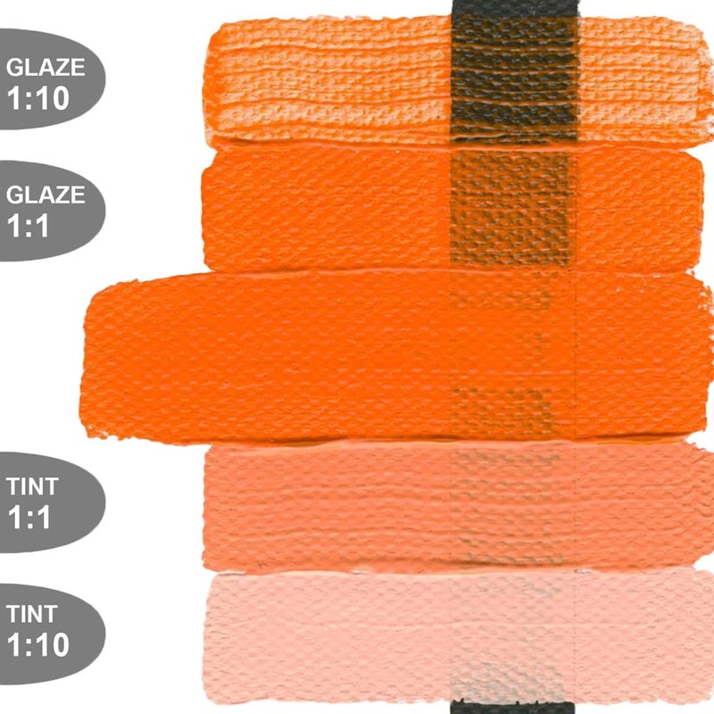 GOLDEN Heavy Body Acrylics, Cadmium Orange, 2 fl. oz. Tube, Professional Acrylic Paint, Opaque - Image 4